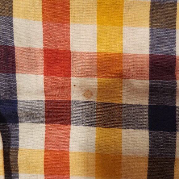 Shades of Grey by Micah Cohen, Spring Plaid Picnic S/S  Shirt - Size Medium - Picture 4 of 8